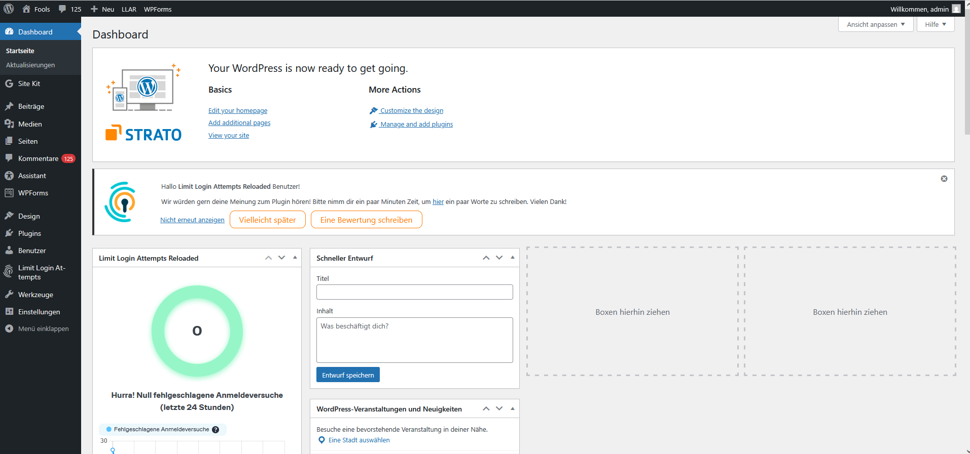 2. WordPress Seiten, Beiträge und Kommentare